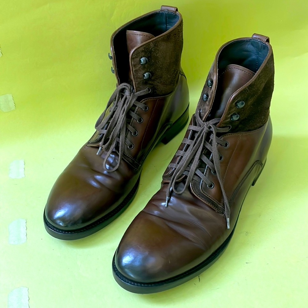 Vintage dark brown To Boot New York leather boots